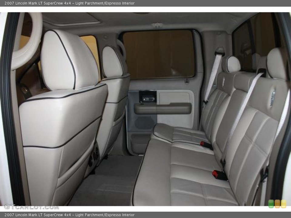 Light Parchment/Espresso Interior Rear Seat for the 2007 Lincoln Mark LT SuperCrew 4x4 #77793105