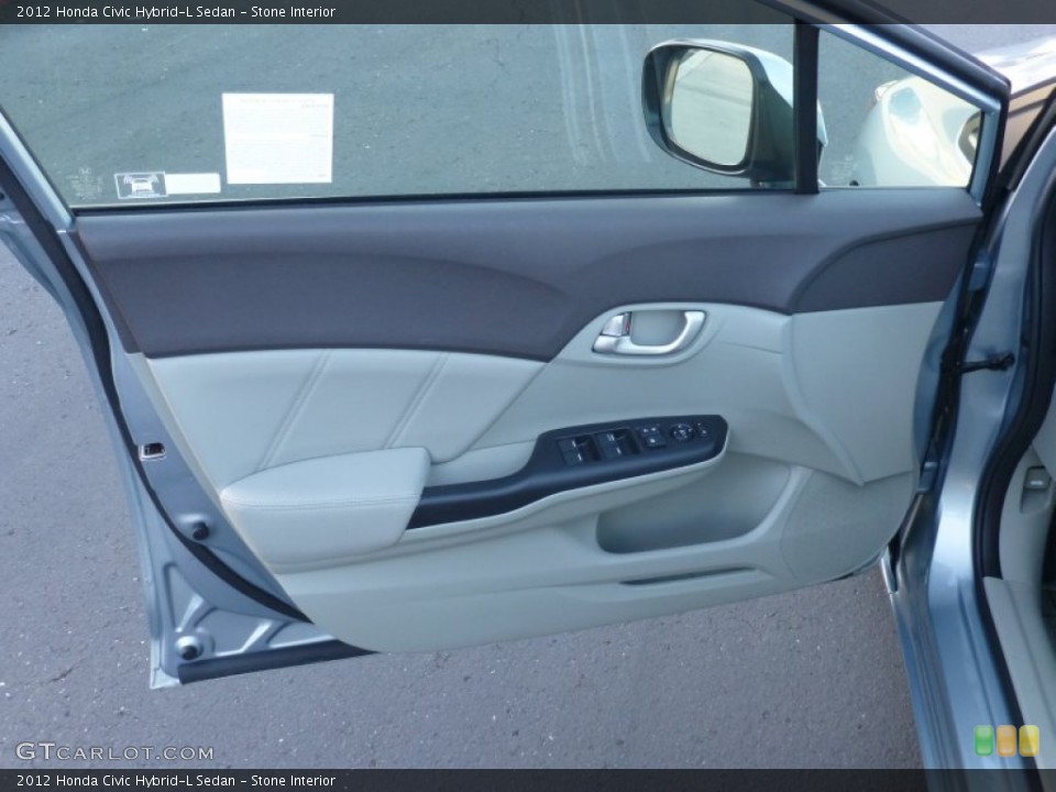 Stone Interior Door Panel for the 2012 Honda Civic Hybrid-L Sedan #77793938