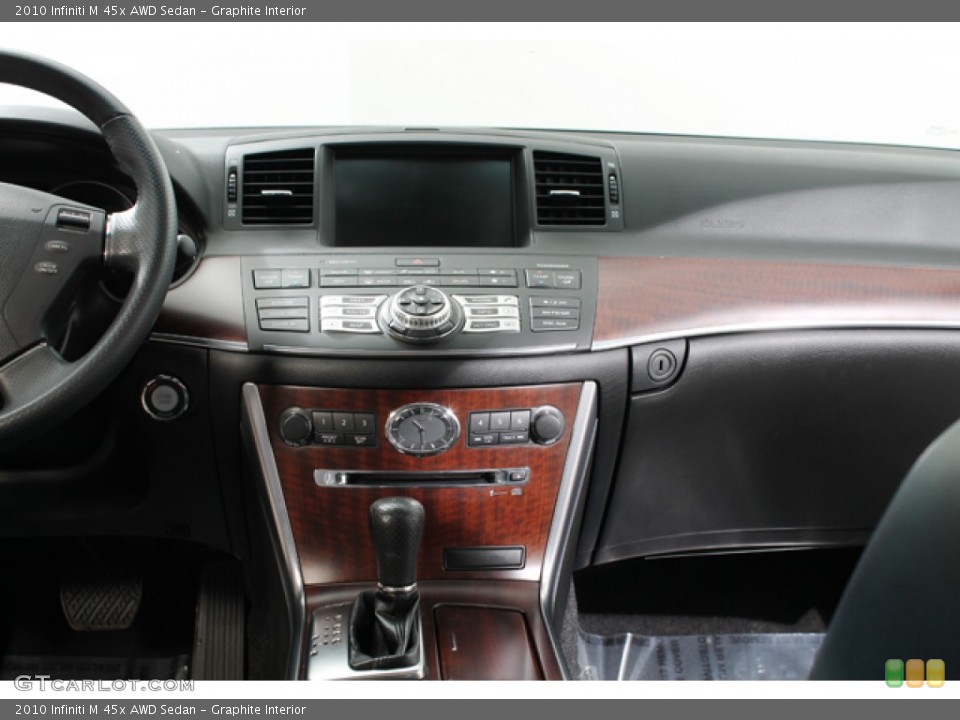 Graphite Interior Dashboard for the 2010 Infiniti M 45x AWD Sedan #77793949
