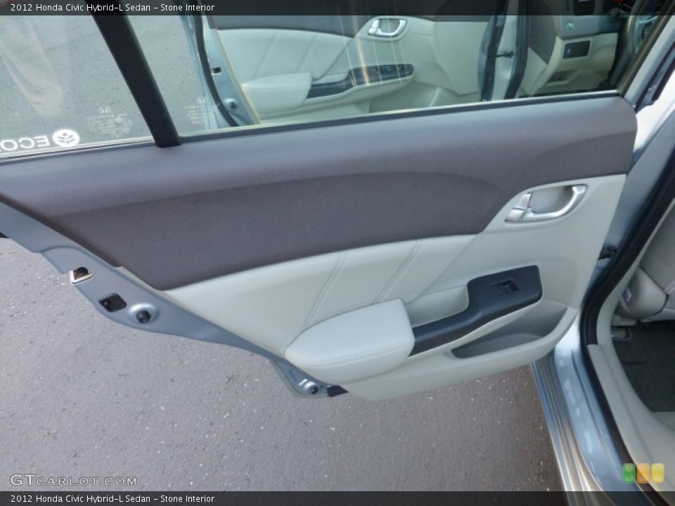 Stone Interior Door Panel for the 2012 Honda Civic Hybrid-L Sedan #77793971