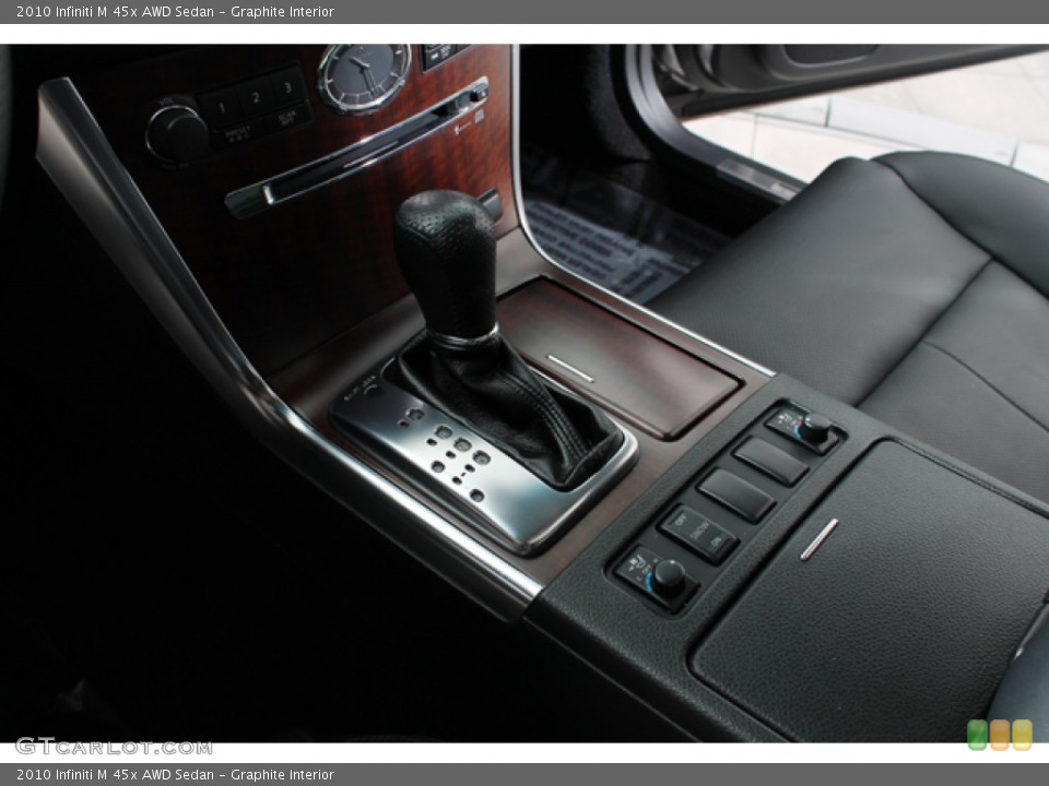 Graphite Interior Transmission for the 2010 Infiniti M 45x AWD Sedan #77794070