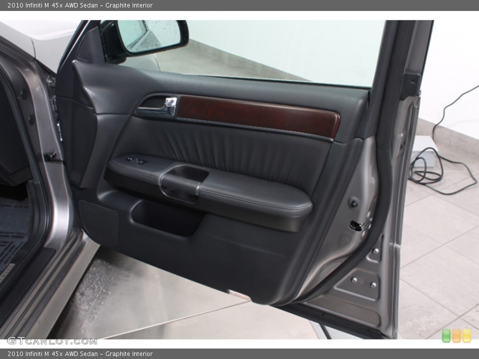 Graphite Interior Door Panel for the 2010 Infiniti M 45x AWD Sedan #77794088