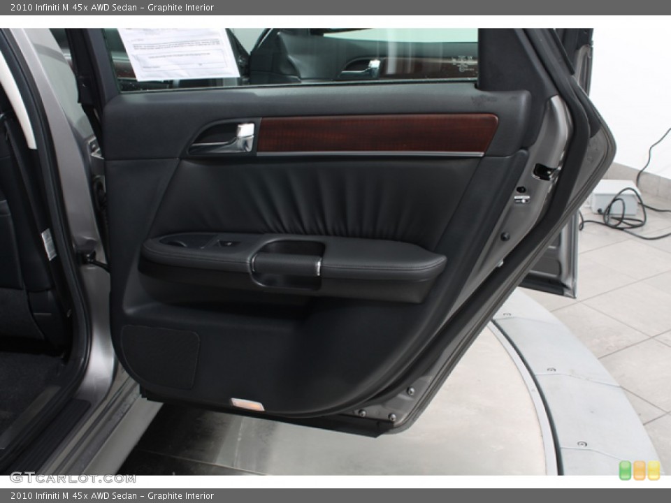Graphite Interior Door Panel for the 2010 Infiniti M 45x AWD Sedan #77794106