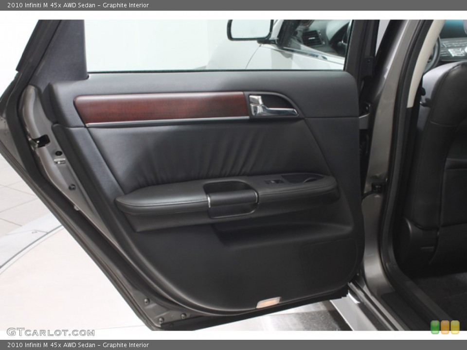 Graphite Interior Door Panel for the 2010 Infiniti M 45x AWD Sedan #77794124