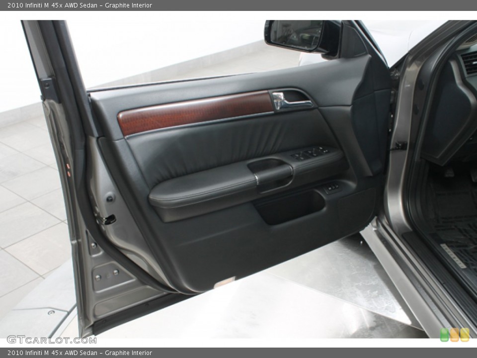 Graphite Interior Door Panel for the 2010 Infiniti M 45x AWD Sedan #77794151
