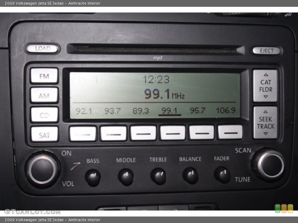 Anthracite Interior Audio System for the 2009 Volkswagen Jetta SE Sedan #77794511