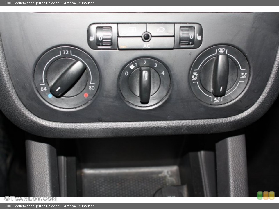 Anthracite Interior Controls for the 2009 Volkswagen Jetta SE Sedan #77794540