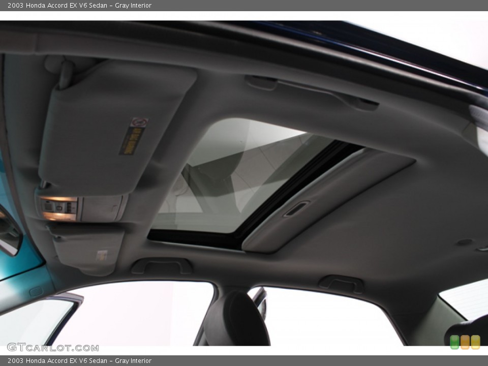 Gray Interior Sunroof for the 2003 Honda Accord EX V6 Sedan #77795135