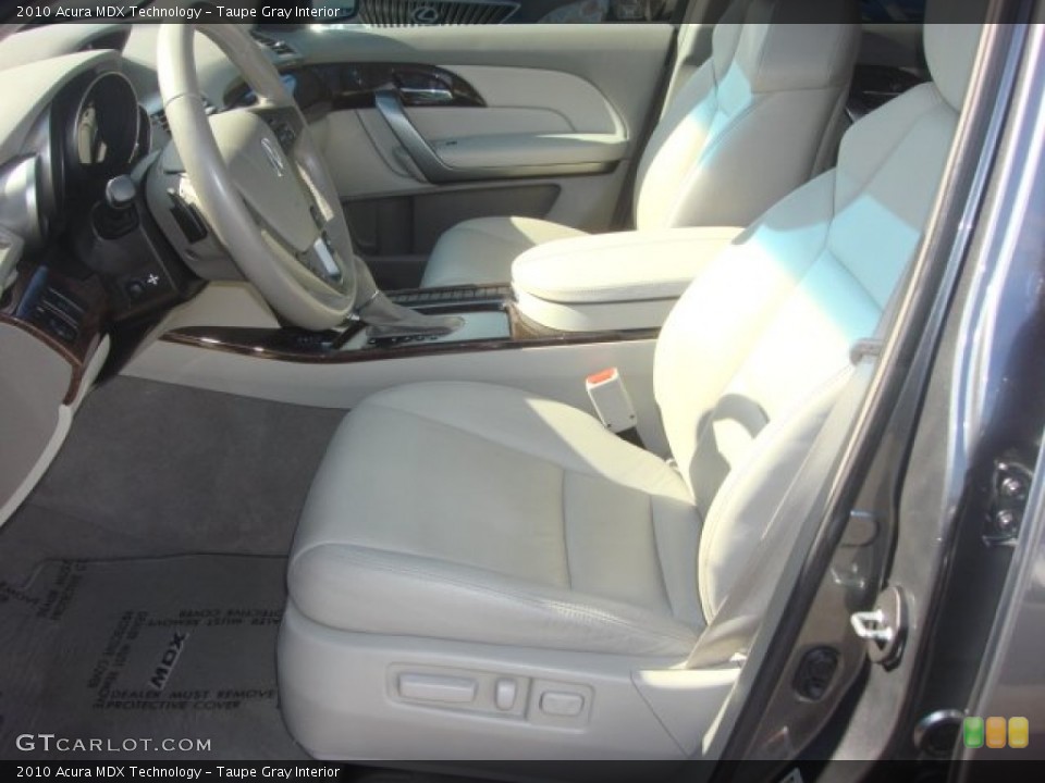 Taupe Gray Interior Front Seat for the 2010 Acura MDX Technology #77795975