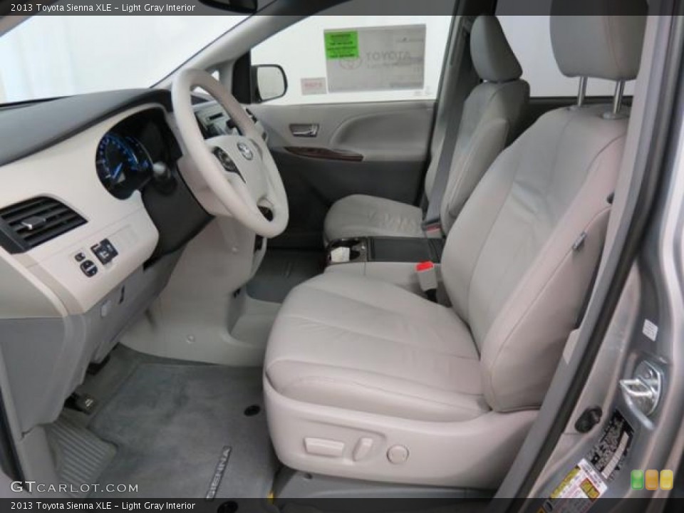 Light Gray Interior Front Seat for the 2013 Toyota Sienna XLE #77797577