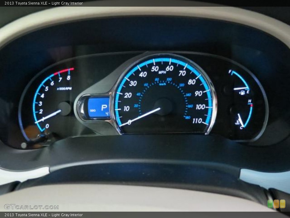 Light Gray Interior Gauges for the 2013 Toyota Sienna XLE #77797660