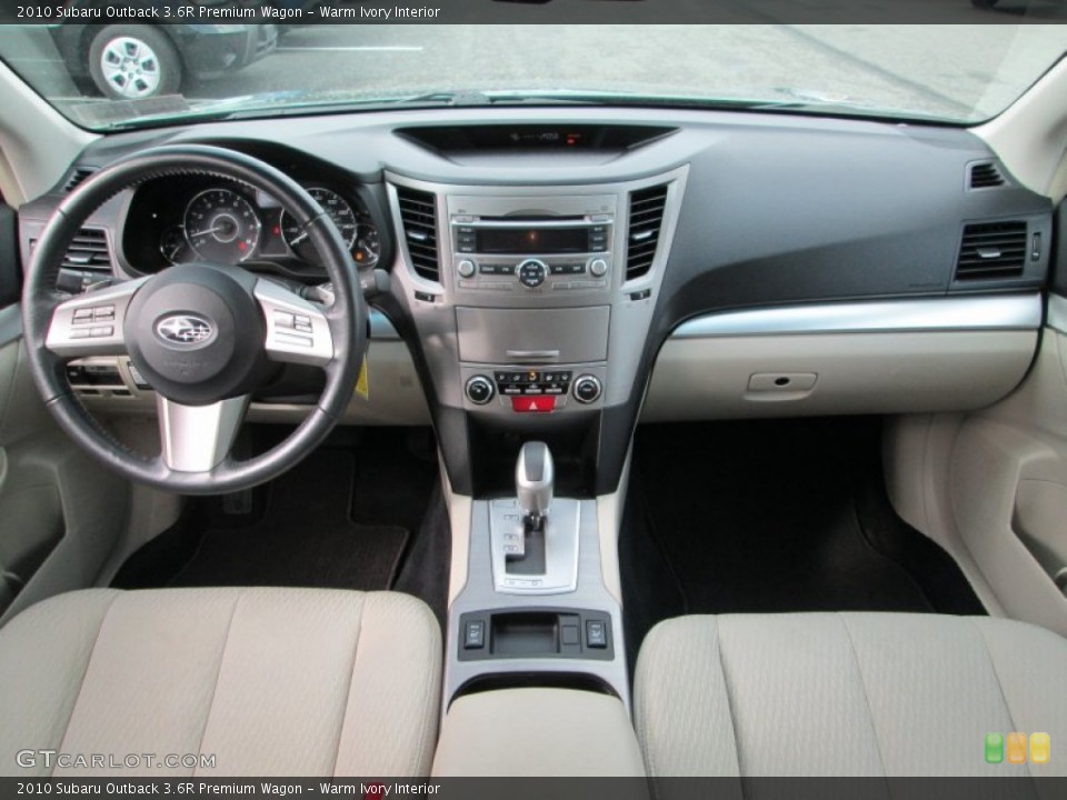 Warm Ivory Interior Dashboard for the 2010 Subaru Outback 3.6R Premium Wagon #77799152