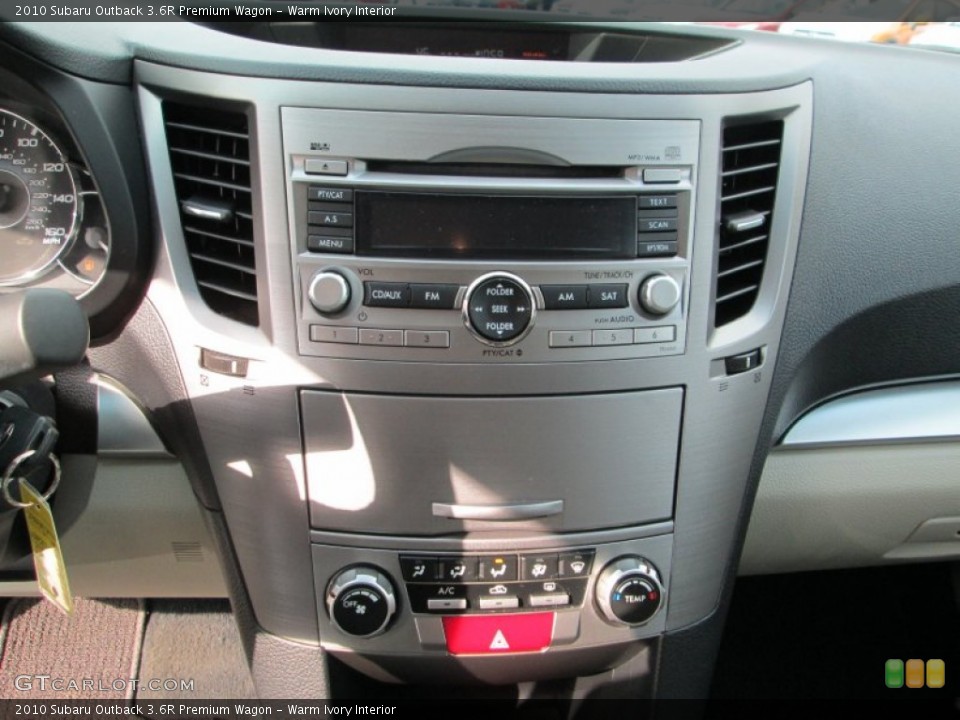 Warm Ivory Interior Controls for the 2010 Subaru Outback 3.6R Premium Wagon #77799230