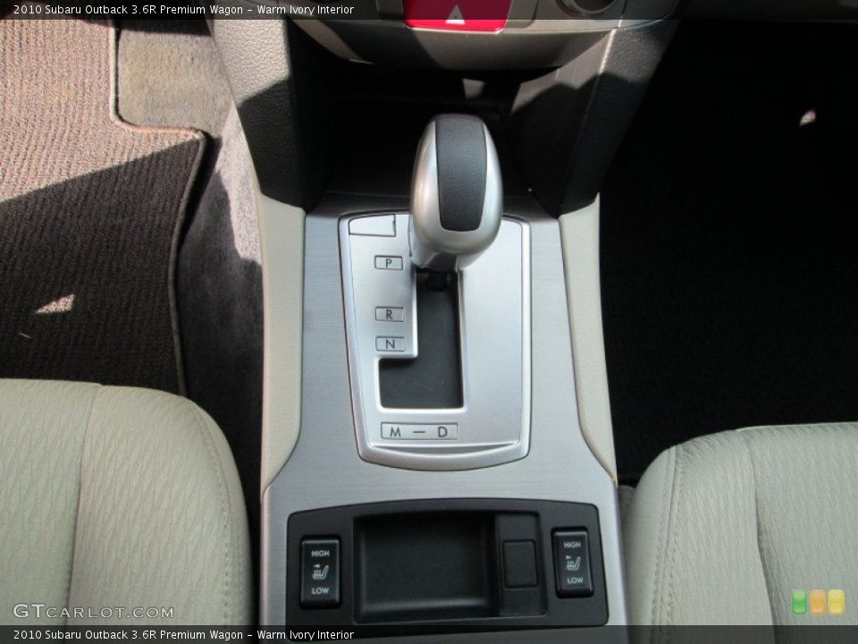 Warm Ivory Interior Transmission for the 2010 Subaru Outback 3.6R Premium Wagon #77799254