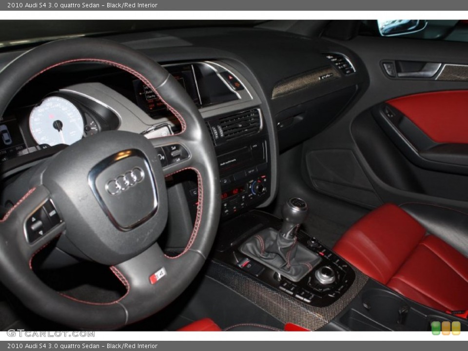 Black/Red Interior Photo for the 2010 Audi S4 3.0 quattro Sedan #77799510