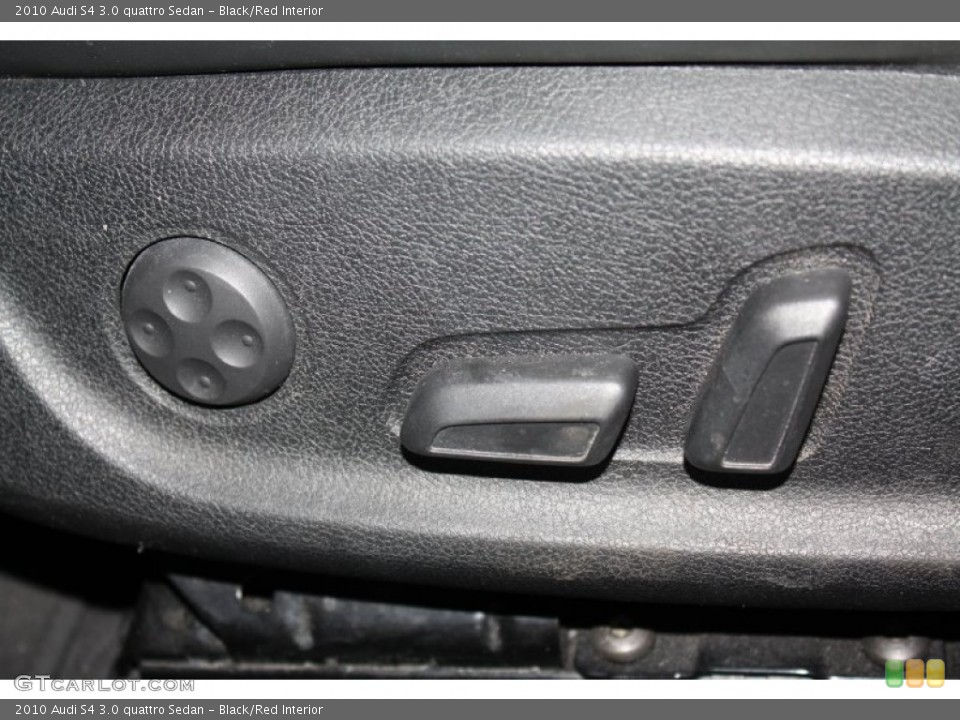 Black/Red Interior Controls for the 2010 Audi S4 3.0 quattro Sedan #77799557