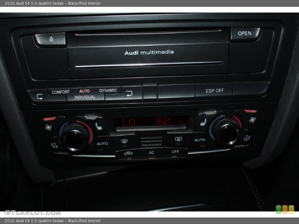 Black/Red Interior Controls for the 2010 Audi S4 3.0 quattro Sedan #77799707
