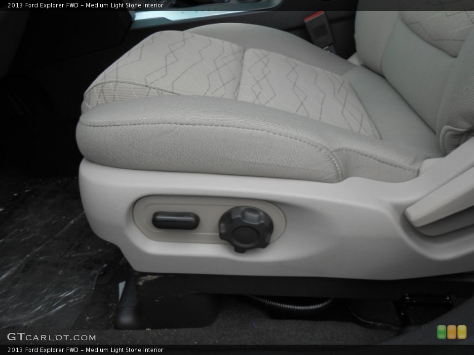 Medium Light Stone Interior Controls for the 2013 Ford Explorer FWD #77799749