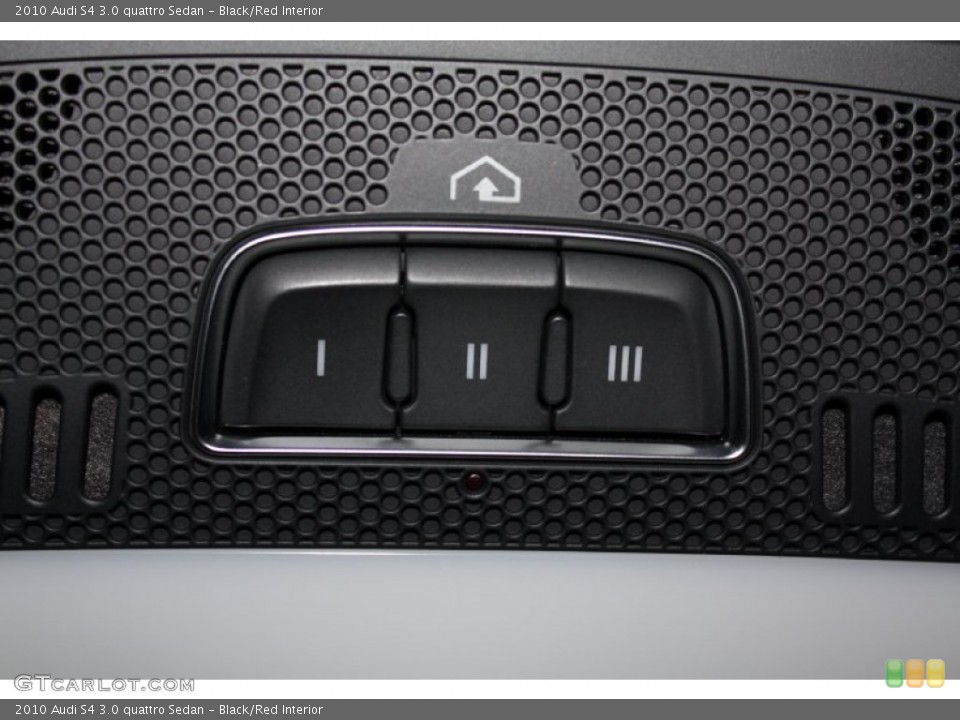 Black/Red Interior Controls for the 2010 Audi S4 3.0 quattro Sedan #77799827