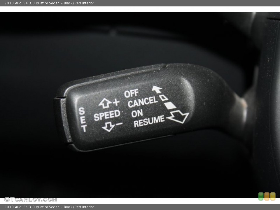 Black/Red Interior Controls for the 2010 Audi S4 3.0 quattro Sedan #77799890