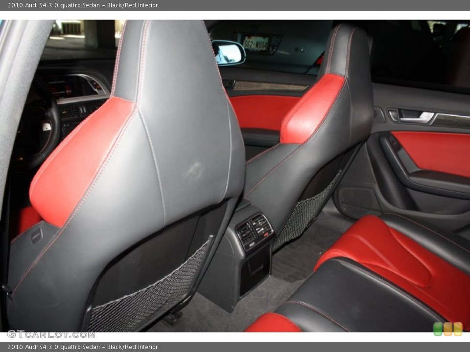 Black/Red Interior Photo for the 2010 Audi S4 3.0 quattro Sedan #77799941