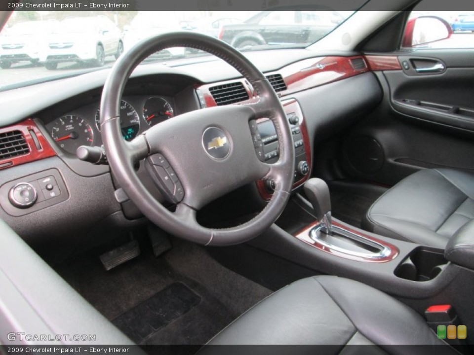 Ebony Interior Prime Interior for the 2009 Chevrolet Impala LT #77800094