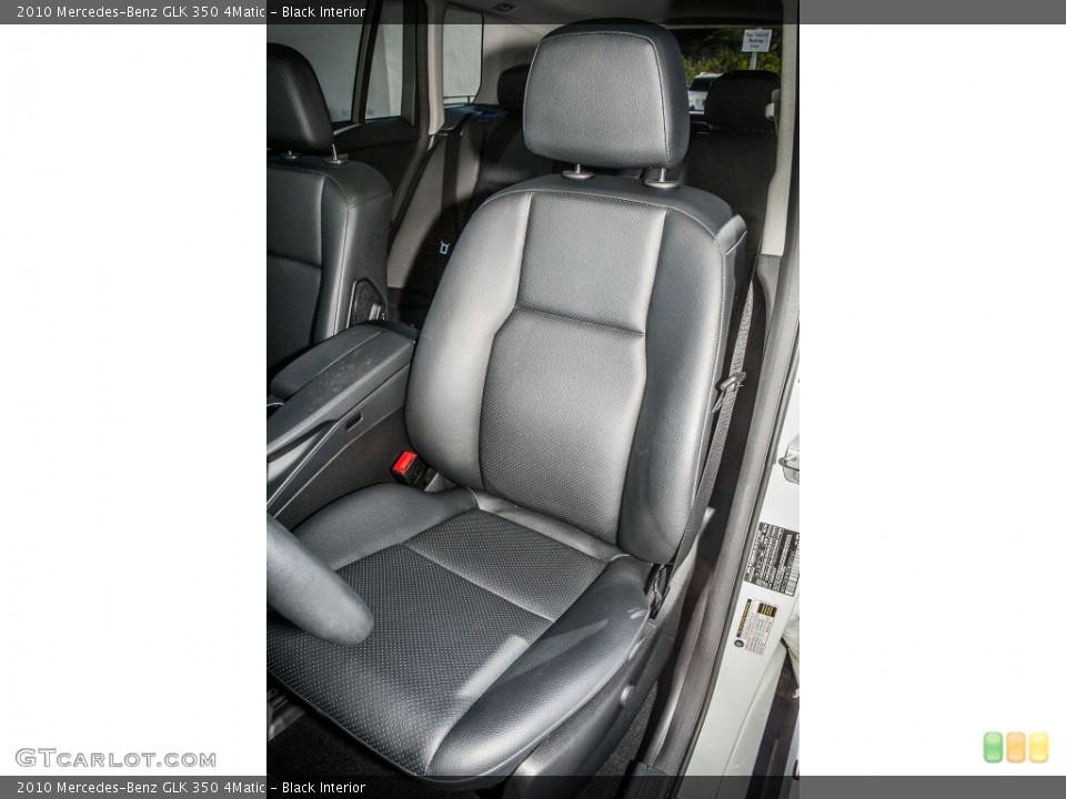 Black Interior Front Seat for the 2010 Mercedes-Benz GLK 350 4Matic #77800241