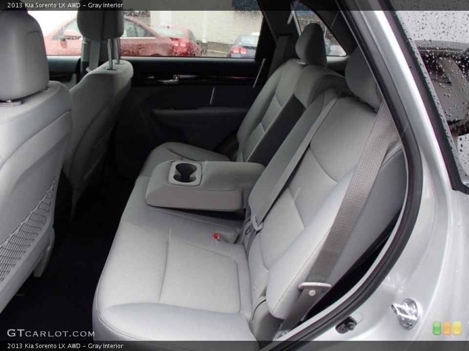 Gray Interior Rear Seat for the 2013 Kia Sorento LX AWD #77800557