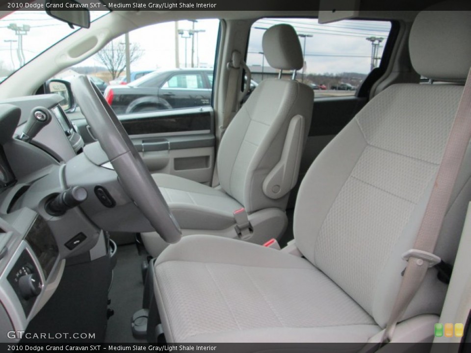 Medium Slate Gray/Light Shale Interior Front Seat for the 2010 Dodge Grand Caravan SXT #77800736