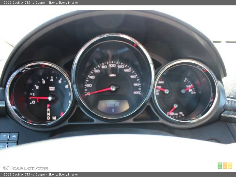 Ebony/Ebony Interior Gauges for the 2012 Cadillac CTS -V Coupe #77801348