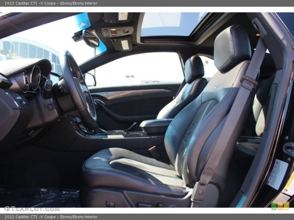 Ebony/Ebony Interior Front Seat for the 2012 Cadillac CTS -V Coupe #77801429