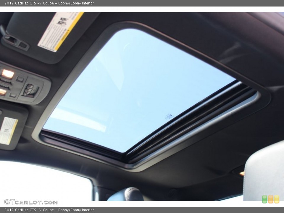 Ebony/Ebony Interior Sunroof for the 2012 Cadillac CTS -V Coupe #77801540