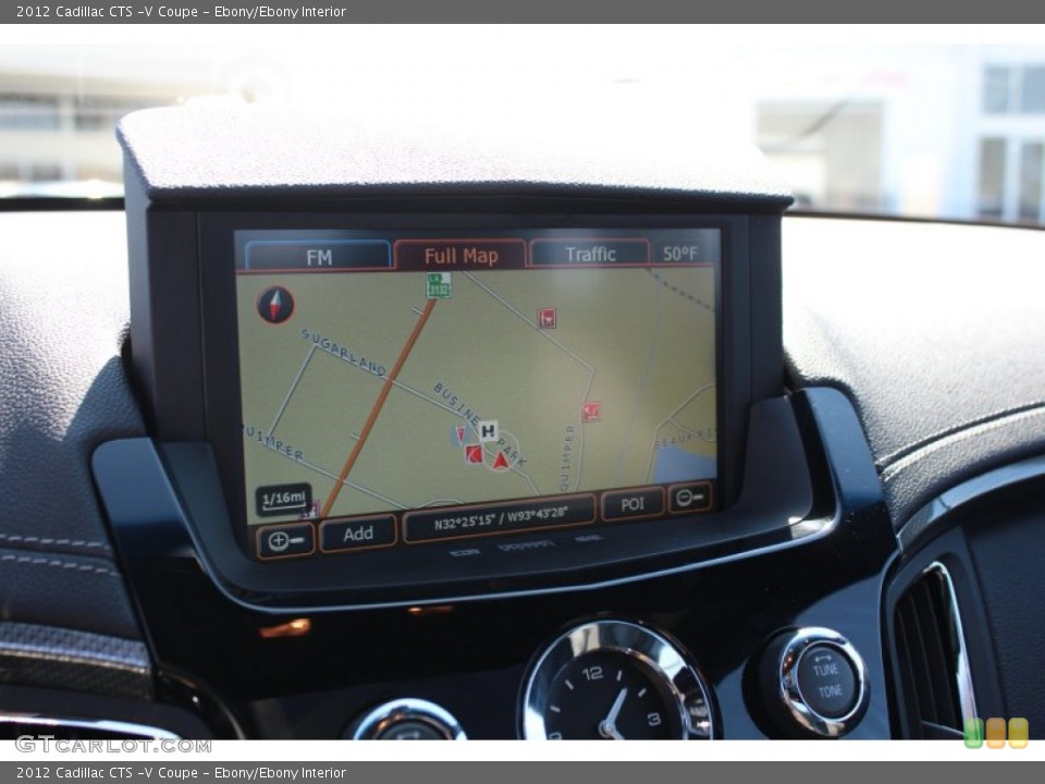 Ebony/Ebony Interior Navigation for the 2012 Cadillac CTS -V Coupe #77801561