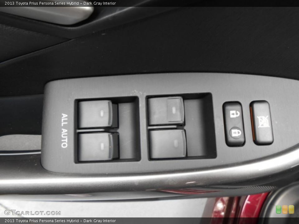 Dark Gray Interior Controls for the 2013 Toyota Prius Persona Series Hybrid #77802364