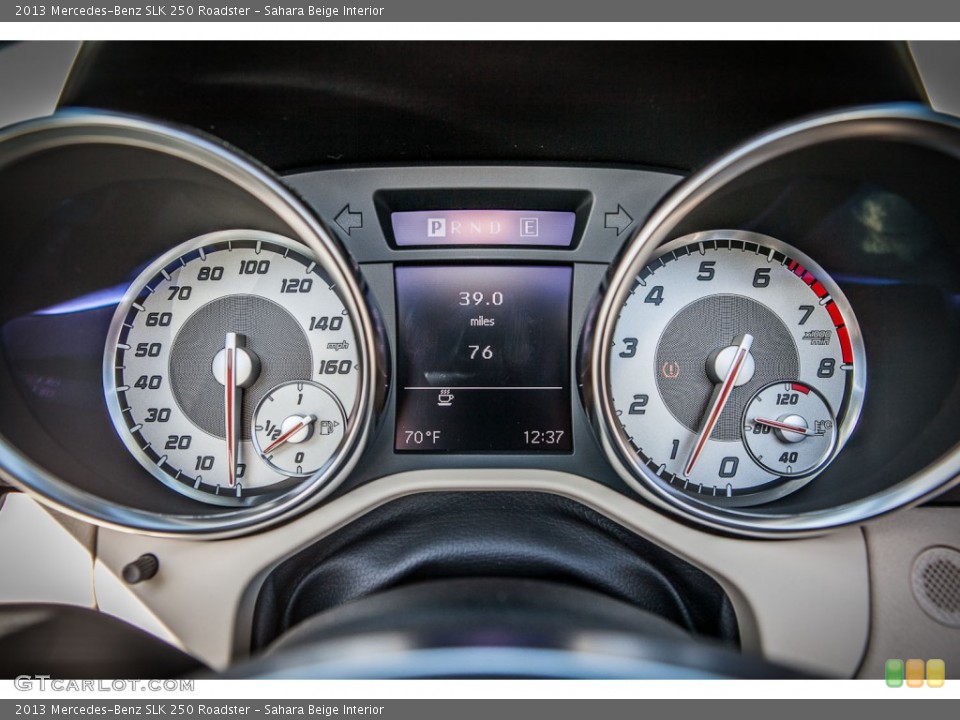 Sahara Beige Interior Gauges for the 2013 Mercedes-Benz SLK 250 Roadster #77802433