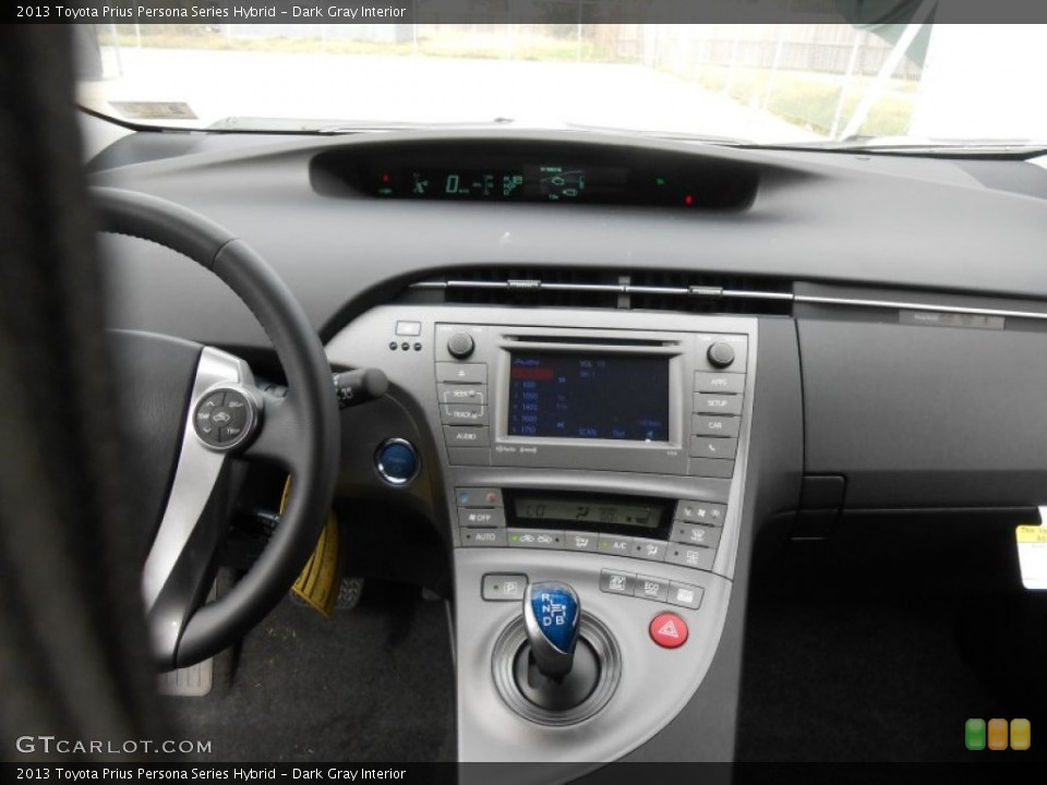 Dark Gray Interior Controls for the 2013 Toyota Prius Persona Series Hybrid #77802446