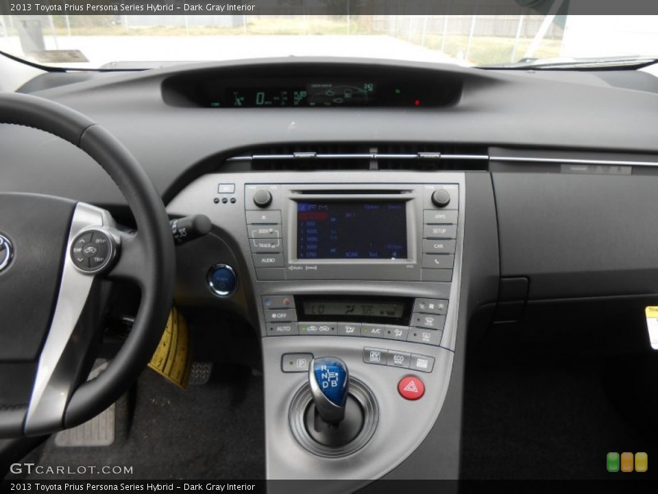 Dark Gray Interior Controls for the 2013 Toyota Prius Persona Series Hybrid #77802459