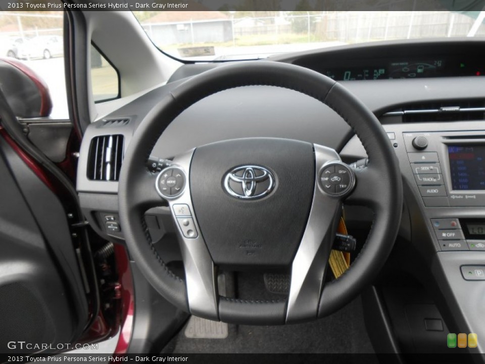 Dark Gray Interior Steering Wheel for the 2013 Toyota Prius Persona Series Hybrid #77802539