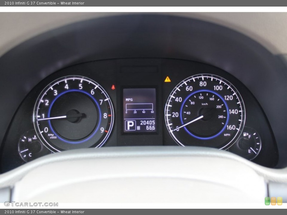Wheat Interior Gauges for the 2010 Infiniti G 37 Convertible #77802623