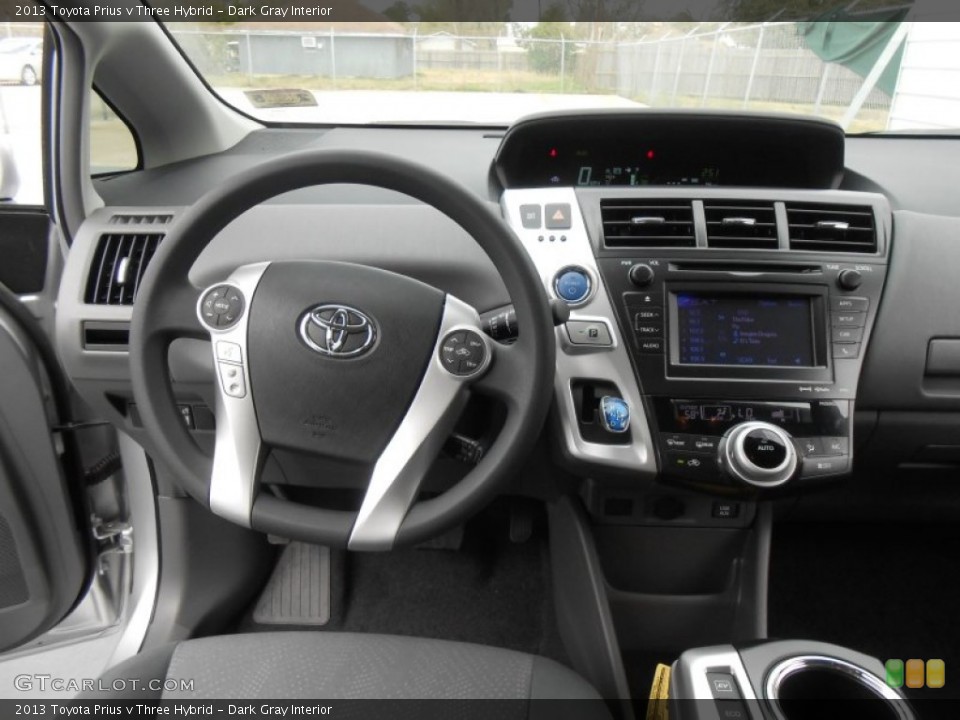 Dark Gray Interior Dashboard for the 2013 Toyota Prius v Three Hybrid #77803499