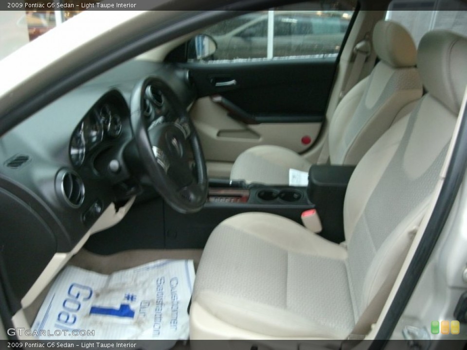Light Taupe Interior Front Seat for the 2009 Pontiac G6 Sedan #77803554