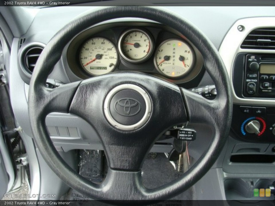 Gray Interior Steering Wheel for the 2002 Toyota RAV4 4WD #77803721