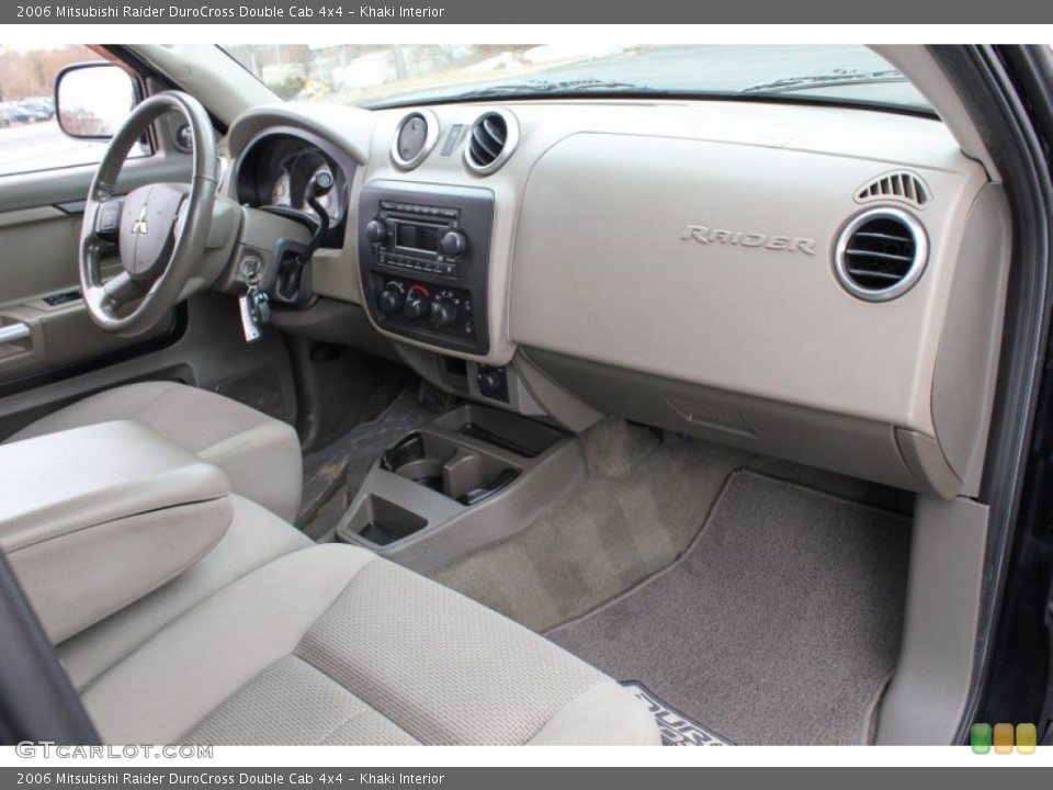 Khaki Interior Dashboard for the 2006 Mitsubishi Raider DuroCross Double Cab 4x4 #77803883
