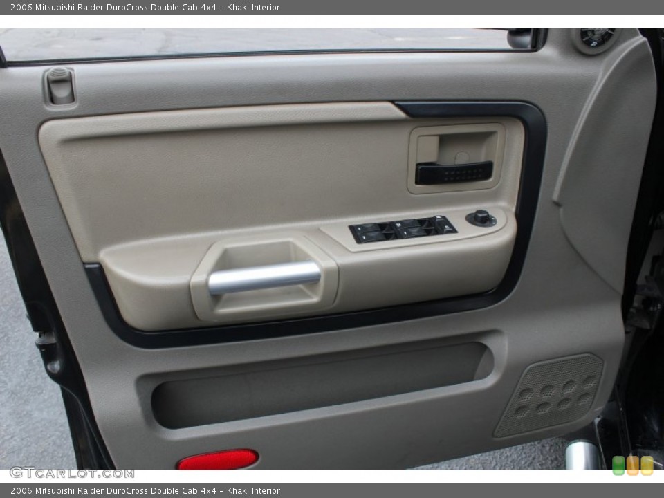 Khaki Interior Door Panel for the 2006 Mitsubishi Raider DuroCross Double Cab 4x4 #77803918
