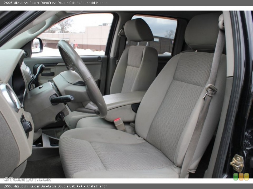 Khaki Interior Front Seat for the 2006 Mitsubishi Raider DuroCross Double Cab 4x4 #77803940