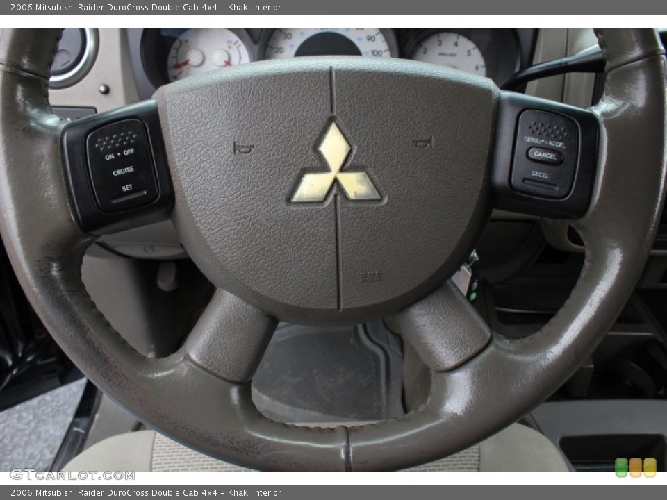 Khaki Interior Steering Wheel for the 2006 Mitsubishi Raider DuroCross Double Cab 4x4 #77803997