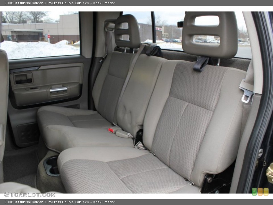 Khaki Interior Rear Seat for the 2006 Mitsubishi Raider DuroCross Double Cab 4x4 #77804028