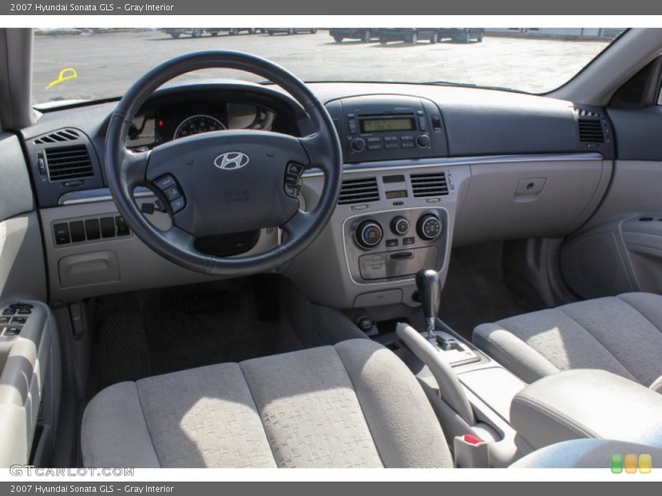Gray Interior Prime Interior for the 2007 Hyundai Sonata GLS #77804336