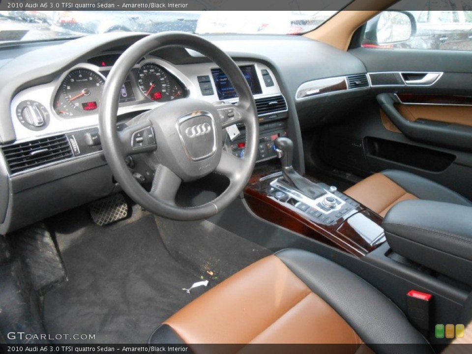 Amaretto/Black 2010 Audi A6 Interiors