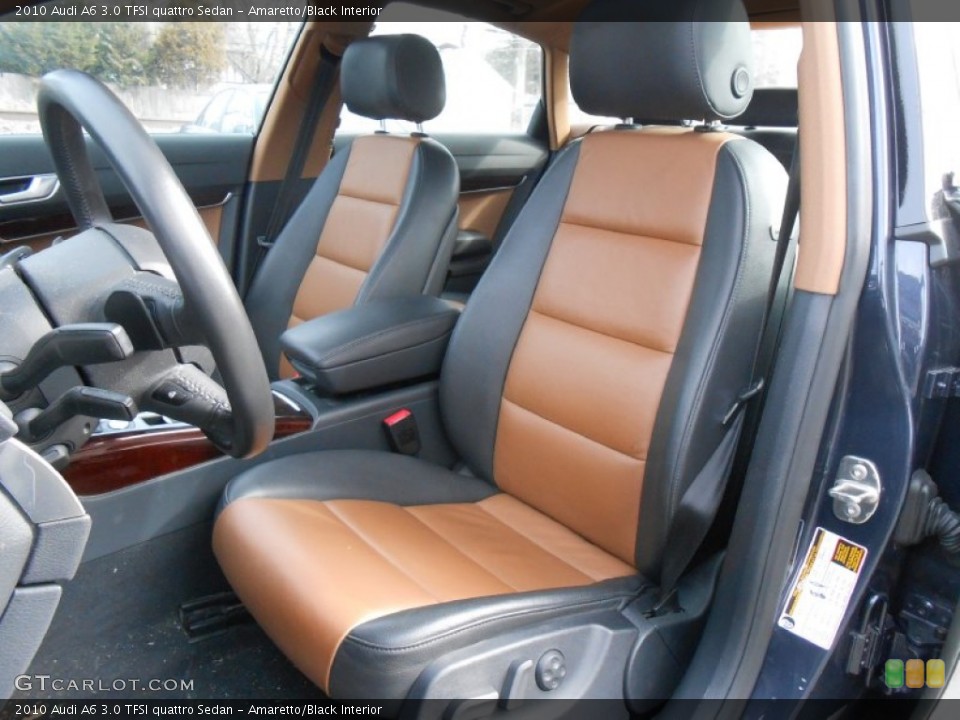 Amaretto/Black Interior Front Seat for the 2010 Audi A6 3.0 TFSI quattro Sedan #77804654